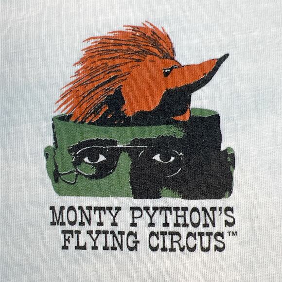 90s Monty Python Flying Circus Lumberjack tshirt 1990s vintage - Picture 6 of 8